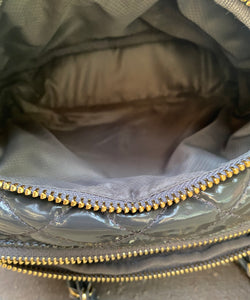 Grey MZ Wallace Quilted Mini Shoulder Bag - City Girl Designer Vintage Closet