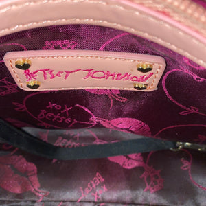 Betsey Johnson Pink Patent Shoulder Bag - City Girl Designer Vintage Closet