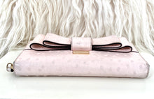 Kate Spade Light Pink Neda Charm City Ostrich Wallet - City Girl Designer Vintage Closet