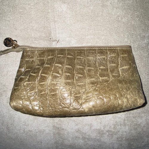 Tangaroa Terrida Made In Italy Leather Make Up Bag - City Girl Designer Vintage Closet