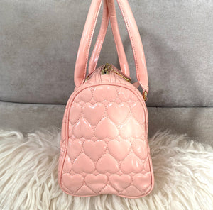 Betsey Johnson Pink Patent Shoulder Bag - City Girl Designer Vintage Closet
