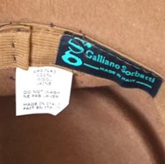 Galliano Sorbatti Made In Italy Bucket Hat With Fur Detail - City Girl Designer Vintage Closet