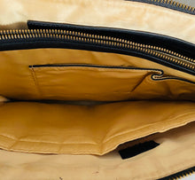 Black Saffiano Leather Danier Laptop Briefcase - City Girl Designer Vintage Closet