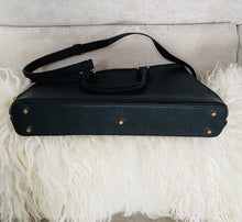 Black Saffiano Leather Danier Laptop Briefcase - City Girl Designer Vintage Closet