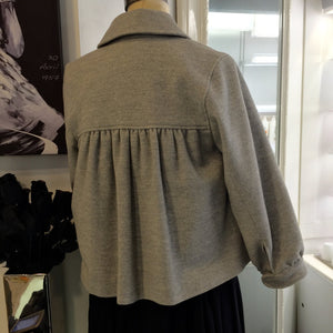 Pink Tartan Cropped Wool Jacket  Sz XS - City Girl Designer Vintage Closet