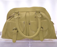 Butter Yellow Pebbled Leather  L.A.M.B Satchel Hand Bag - City Girl Designer Vintage Closet