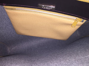 Patent Leather Coloris Paris Shoulder Handbag Made In France - City Girl Designer Vintage Closet