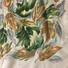 Large Hand Rolled Silk Green And Brown Floral Print Vintage Scarf 30"/30" - City Girl Designer Vintage Closet
