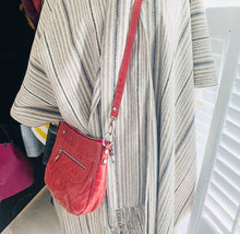 Veggio Red Leather Cross Body Bag Made In Argentina - City Girl Designer Vintage Closet