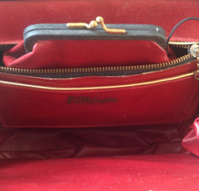 Made In France Black With Red Interior 1930s Frame Bag - City Girl Designer Vintage Closet