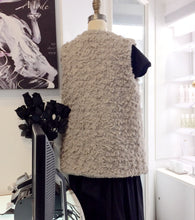 Barney's Boxy Reversable  Fun Fur Vest  Sz L - City Girl Designer Vintage Closet