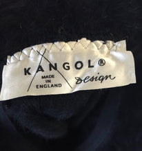 Kangol Furgora Hat  Made In England Black Angora - City Girl Designer Vintage Closet