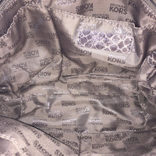 Michael Kors Snakeskin Embossed Leather Charm Tassel Handbag - City Girl Designer Vintage Closet