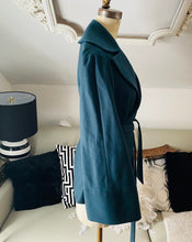 Ted Baker Teal Color Wrap notch Collar Jacket - City Girl Designer Vintage Closet