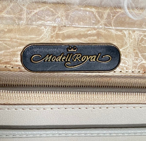 Vintage Modell Royal Beige Exotic Leather  Hand / shoulder Bag - City Girl Designer Vintage Closet