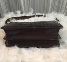 Chocolate Brown Exotic Leather 1940's Flap Bag - City Girl Designer Vintage Closet