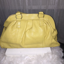 Butter Yellow Pebbled Leather  L.A.M.B Satchel Hand Bag - City Girl Designer Vintage Closet